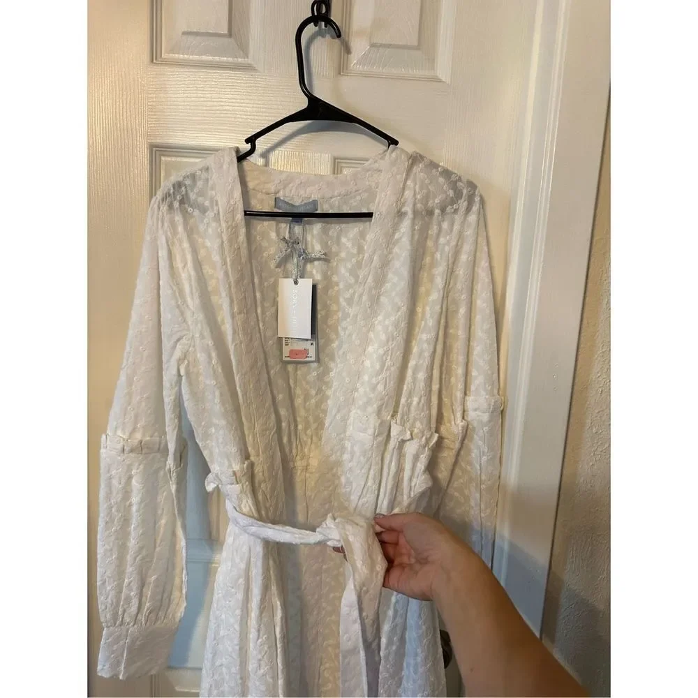 Antonio Melani x Born on Fifth Harbor Island Swim Wrap Cover-Up White Medium NWT - Picture 3 of 9